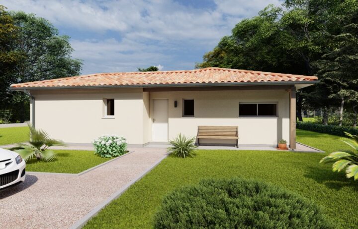 votre maison de 120m2 sur un terrain de 600m2 sur la commune de La Lande-de-Fronsac au prix de 339000€ avec Alpha Constructions